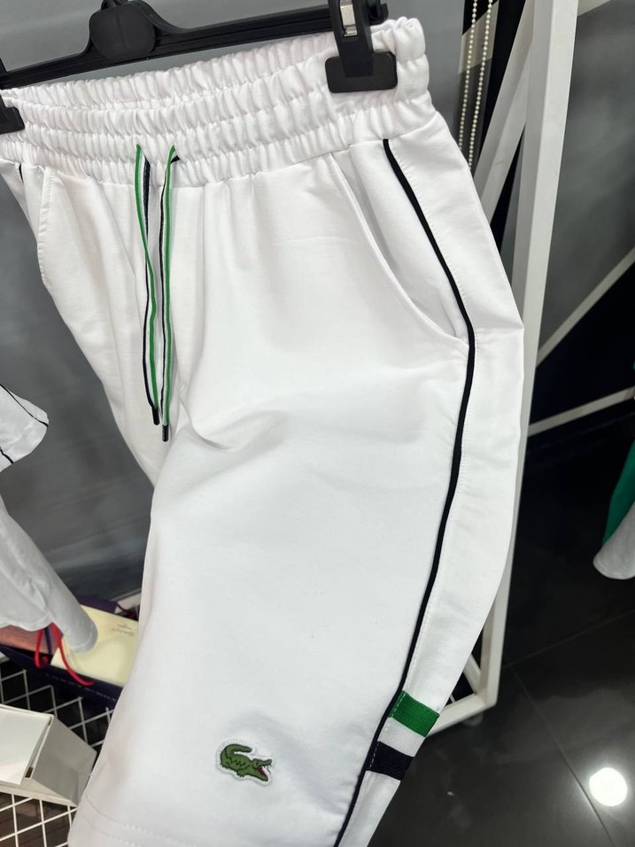 Lacoste Beyaz Pamuklu Erkek Tişört - Görsel 3