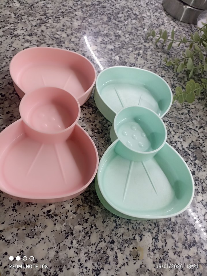 Pastel Renkli Çok Bölmeli Tabak Seti - Görsel 3