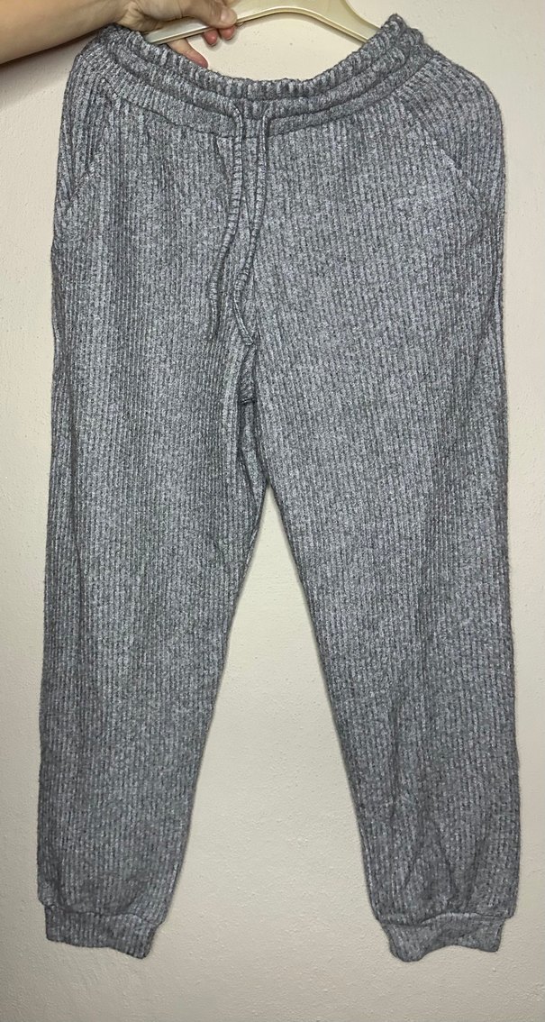 Gri Örgü Salaş Kadın Kazak - Görsel 2