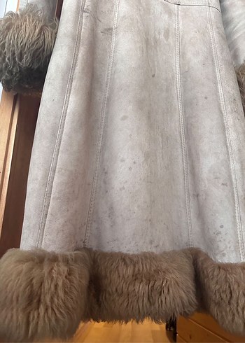 Vintage Gercek Kuzu Postu Kaban - Görsel 5