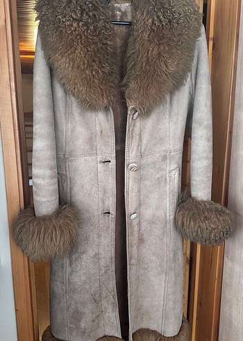 Vintage Gercek Kuzu Postu Kaban - Görsel 3