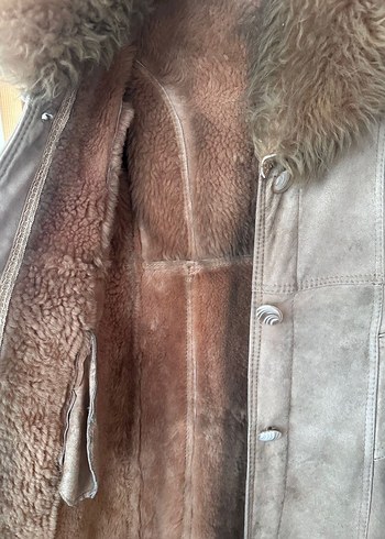 Vintage Gercek Kuzu Postu Kaban - Görsel 2