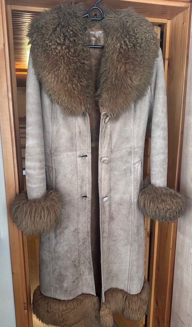 Vintage Gercek Kuzu Postu Kaban - Görsel 3