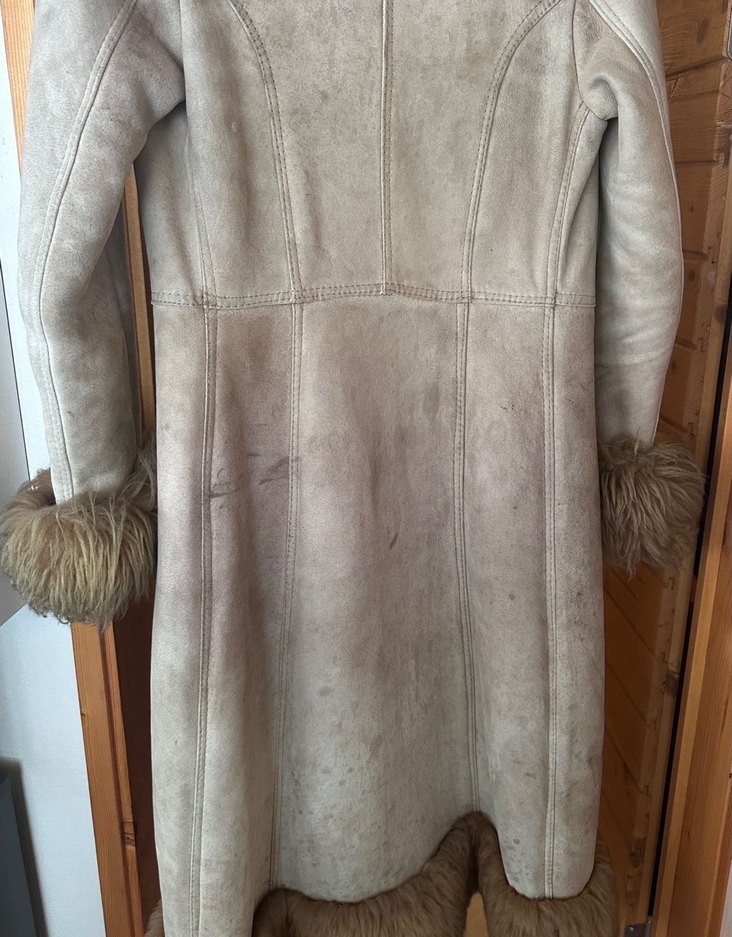 Vintage Gercek Kuzu Postu Kaban - Görsel 4