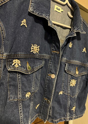 Orjinal Beymen Mavi Kadın Kot Ceket - Görsel 5
