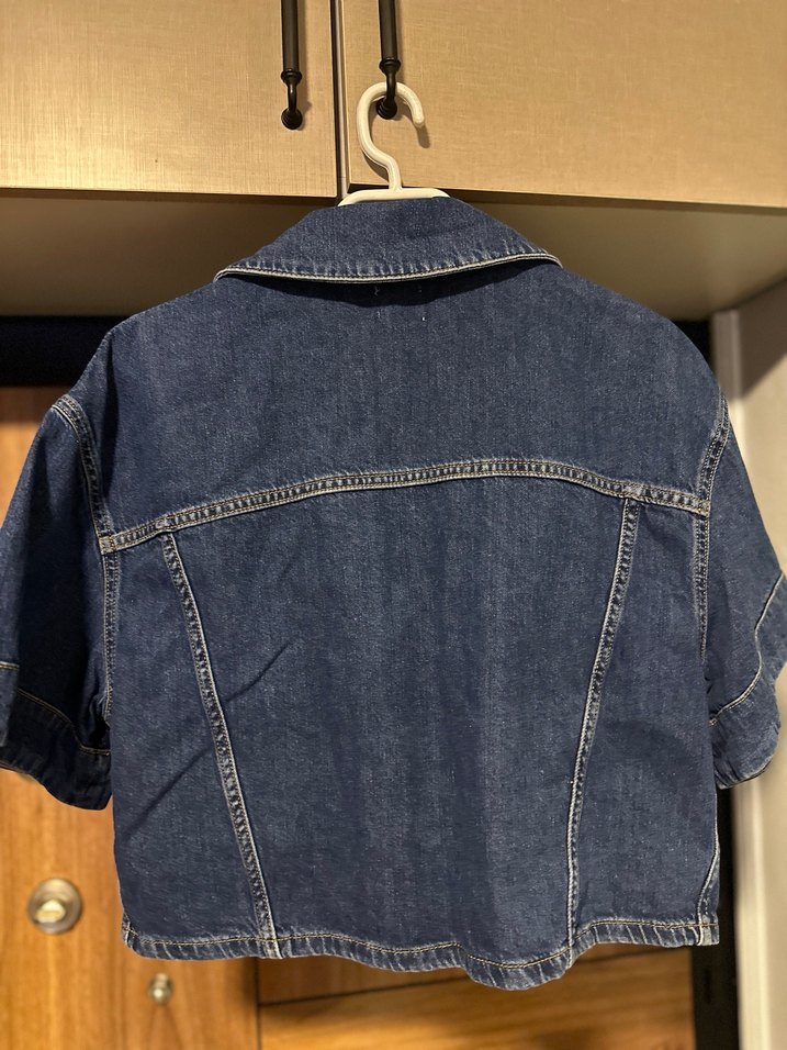Orjinal Beymen Mavi Kadın Kot Ceket - Görsel 4