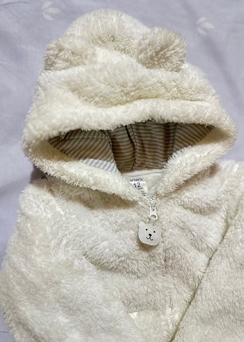 Carters Kapüşonlu Polar Bebek Kürk - Görsel 5