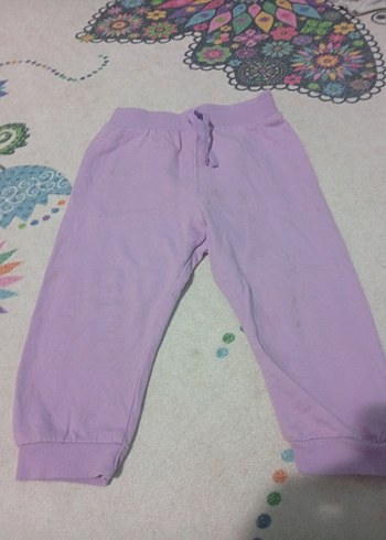 Kız Çocuk Gri Rahat Kesim Eşofman Altı - Görsel 2