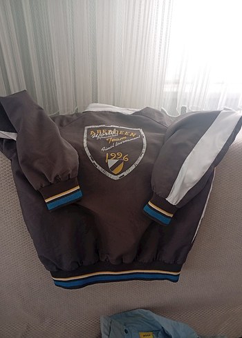 Erkek Çocuk Baskılı Kahverengi Fermuarlı Ceket - Görsel 2