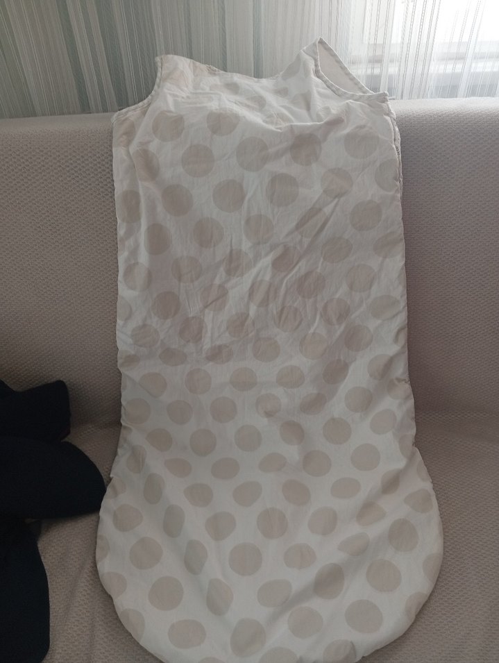 Nakışlı Bej Gri Bebek Uyku Tulumu - Görsel 2