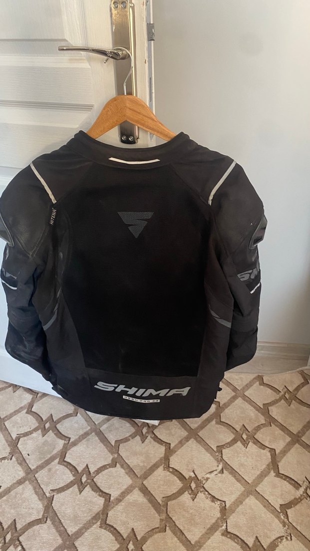 Siyah Deri Erkek Biker Ceket - Görsel 2