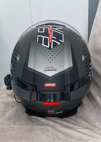 MTHELMETS Şeffaf Vizörlü Siyah Motosiklet Kaskı - Görsel 5