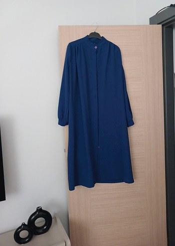 Lacivert Uzun Kollu Kadın Uzun tunik - Görsel 4