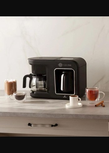 Siyah Modern Kahve Makinesi - Görsel 2