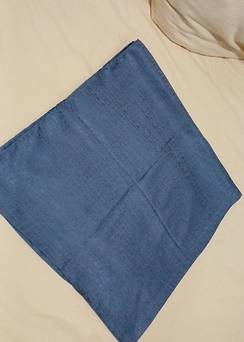 Lacivert Keten Kadın Şal - Görsel 2