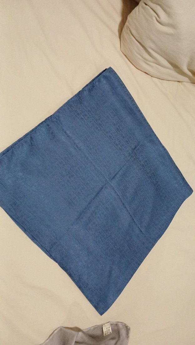 Lacivert Keten Kadın Şal - Görsel 2