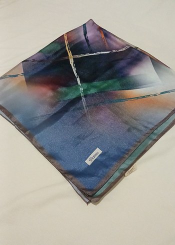 Şeffaf Çok Renkli Kadın eşarp - Görsel 4