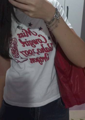 kırmızı deri çanta - Görsel 2