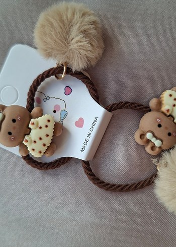 Nakışlı Kürklü Bebek Tavşan Tokası - Görsel 7