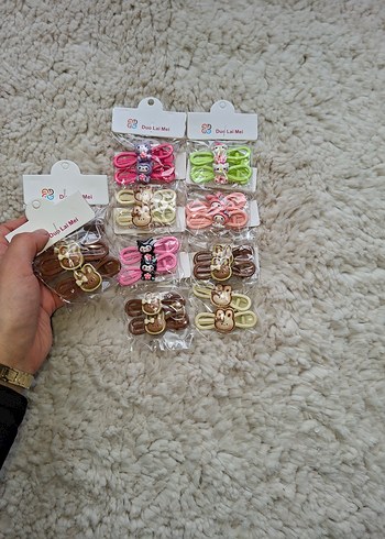 Nakışlı Kürklü Bebek Tavşan Tokası - Görsel 10