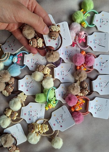 Nakışlı Kürklü Bebek Tavşan Tokası - Görsel 8