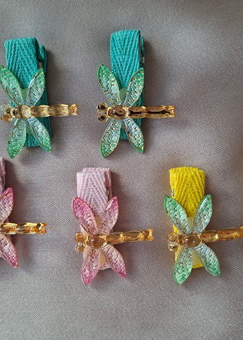 Nakışlı Kürklü Bebek Tavşan Tokası - Görsel 6