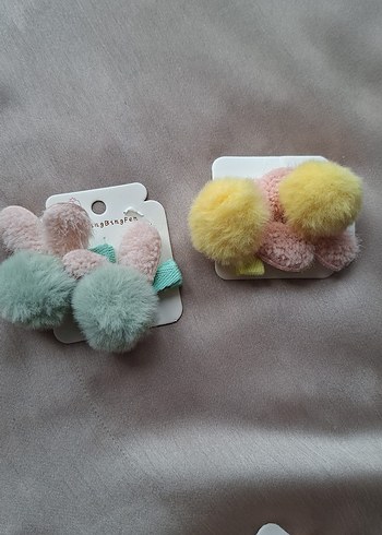 Nakışlı Kürklü Bebek Tavşan Tokası - Görsel 3