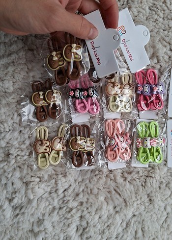 Nakışlı Kürklü Bebek Tavşan Tokası - Görsel 11