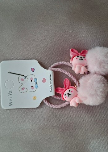 Nakışlı Kürklü Bebek Tavşan Tokası - Görsel 5