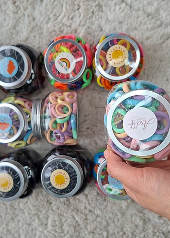 Pastel Renkli Bağlamalı Elastik Saç Bantları - Görsel 2