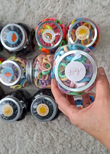 Pastel Renkli Bağlamalı Elastik Saç Bantları - Görsel 3