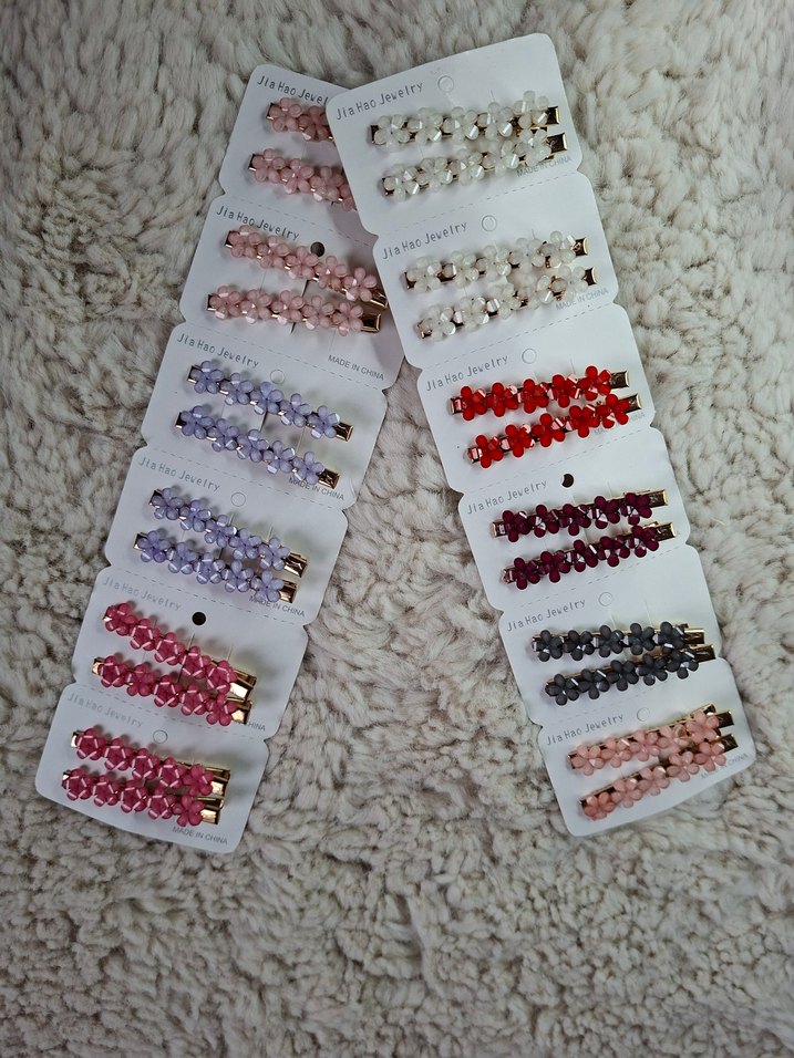 Boncuklu Çok Renkli Kadın Saç Tokası - Görsel 2