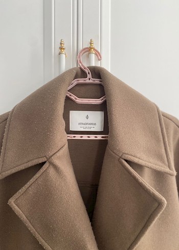 Bej Süet Midi Kadın Trençkot - Görsel 5