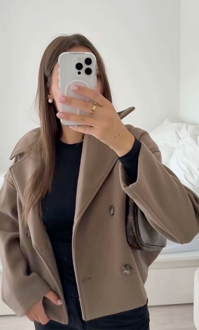 Bej Süet Midi Kadın Trençkot - Görsel 2