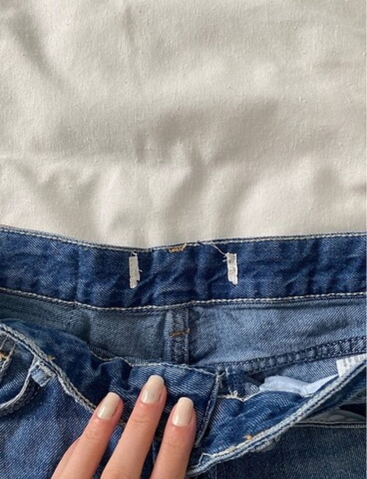 Kadın Lacivert Mini Denim Şort - Görsel 4