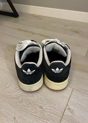 Siyah Kadın Süet Blok Topuklu Spor Ayakkabı - Görsel 5