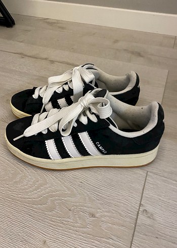 Siyah Kadın Süet Blok Topuklu Spor Ayakkabı - Görsel 4