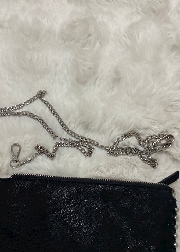 Siyah Nakışlı Kadın Süet Portföy Çanta - Görsel 6