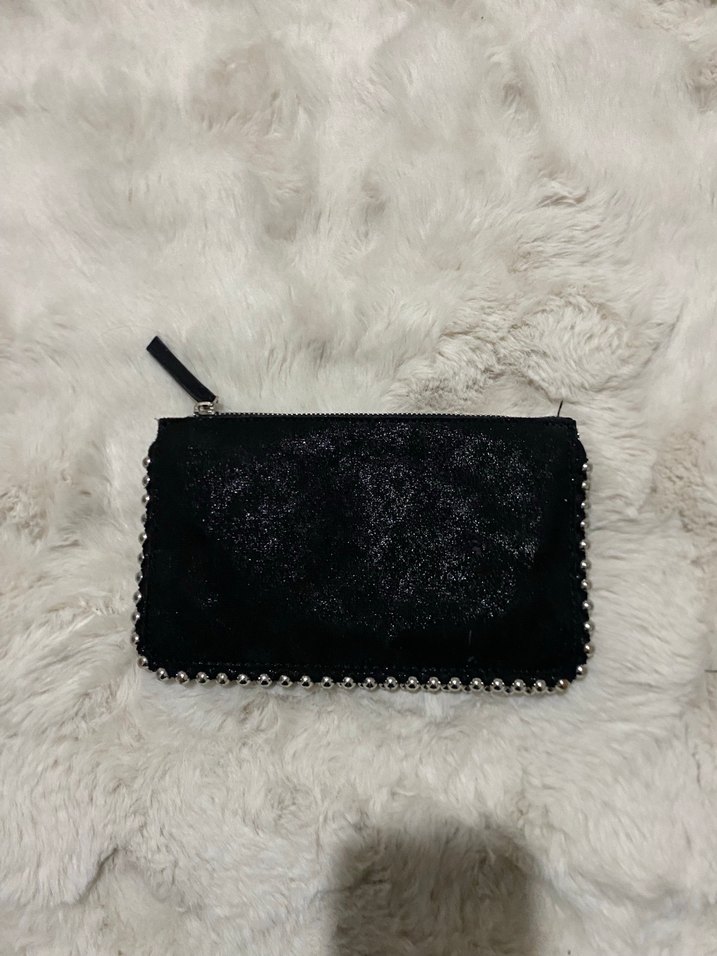 Siyah Nakışlı Kadın Süet Portföy Çanta - Görsel 3