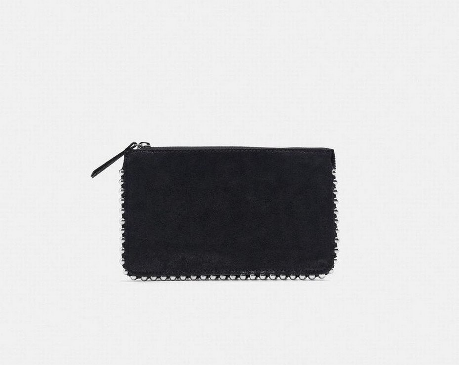 Siyah Nakışlı Kadın Süet Portföy Çanta - Görsel 2
