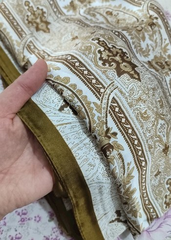 Dantel Detaylı Kahverengi Bohem Şal - Görsel 2