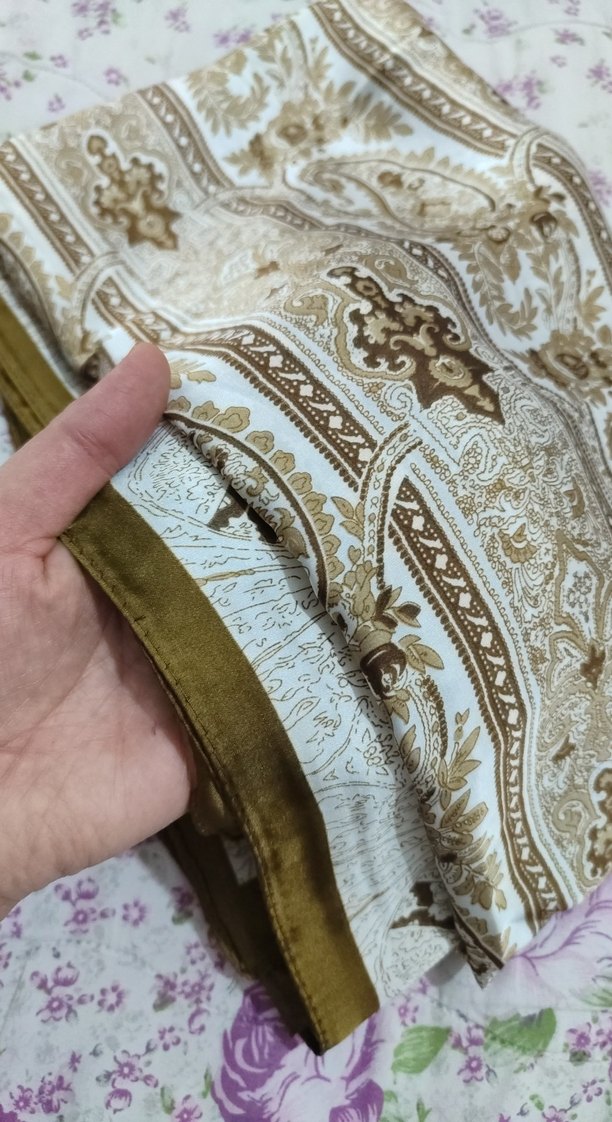 Dantel Detaylı Kahverengi Bohem Şal - Görsel 2