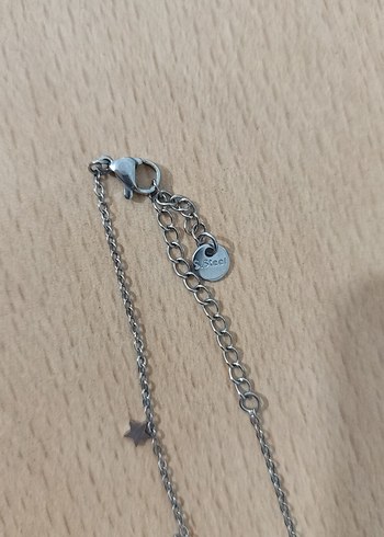 Gri Zincir Detaylı Minimalist Kadın çelik halhal - Görsel 2