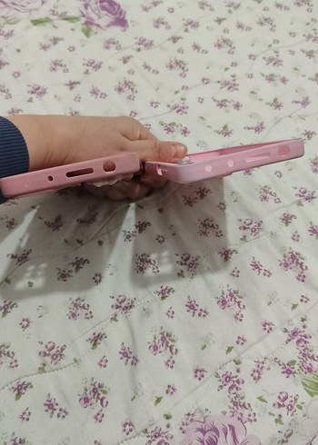 Pembe Bohem Düğmeli Telefon Kılıfı - Görsel 4