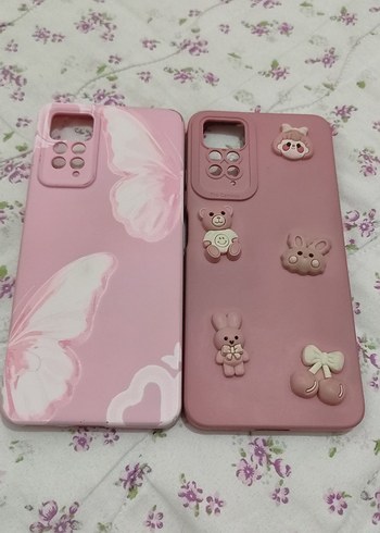 Pembe Bohem Düğmeli Telefon Kılıfı - Görsel 2