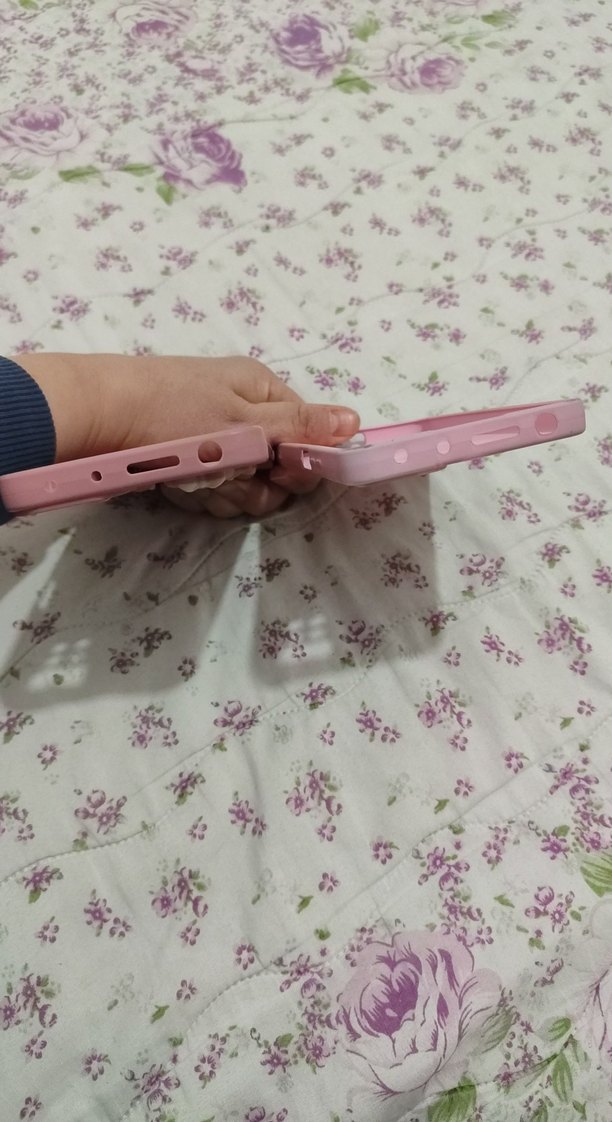 Pembe Bohem Düğmeli Telefon Kılıfı - Görsel 4