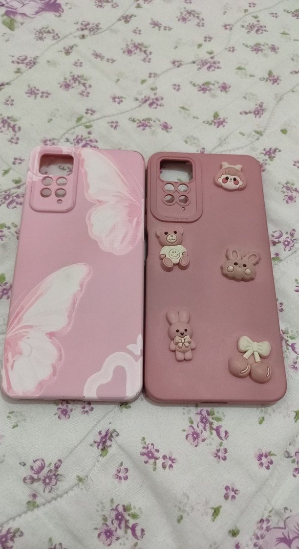 Pembe Bohem Düğmeli Telefon Kılıfı - Görsel 2