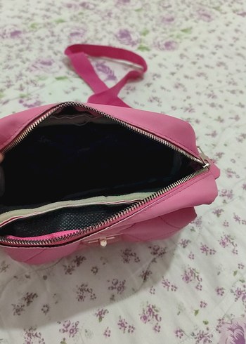 Kadın Pembe Kapitone Omuz Çantası - Görsel 3