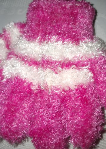 Kızlar için pembe eldiven - Görsel 4