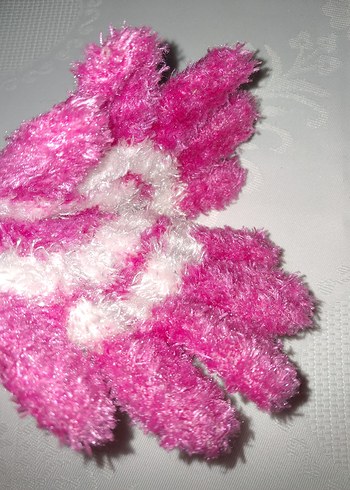 Kızlar için pembe eldiven - Görsel 5